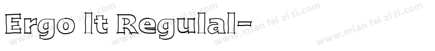 Ergo lt Regulal字体转换